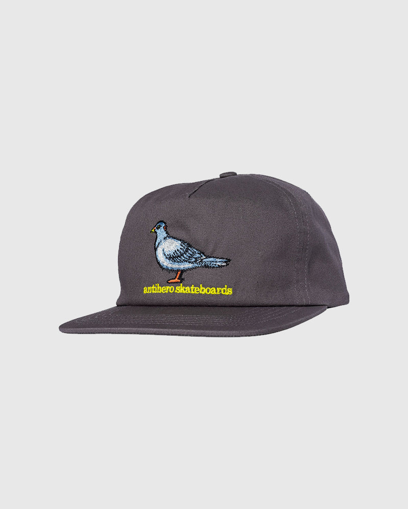 Antihero Cap - Lil Pigeon Snapback - Grey/Yellow