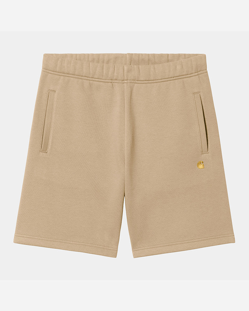 Carhartt WIP Short - Chase Sweat - Sable / Gold