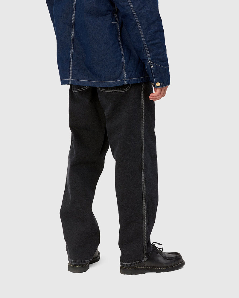 Carhartt WIP Pant - Simple Pant - Black Stone Washed - L32