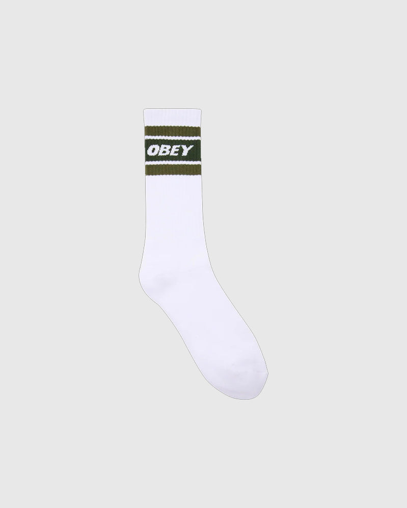 Obey Chaussette - Cooper II - White/Eden Green