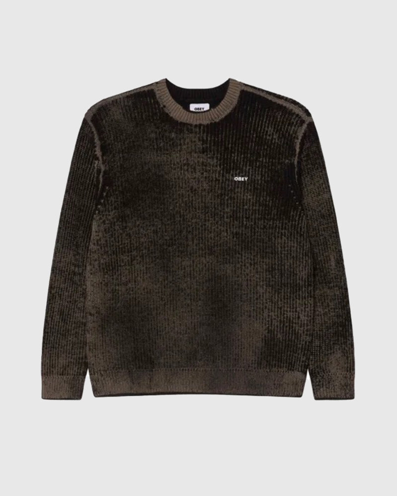 Obey Sweater - Spray Effect - Black Multi