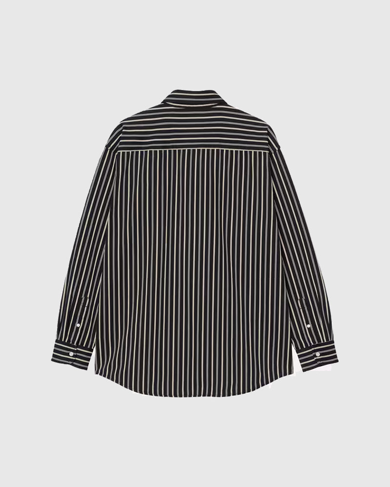 Carhartt WIP Chemise - L/S Palance Shirt - Palance Stripe/Black