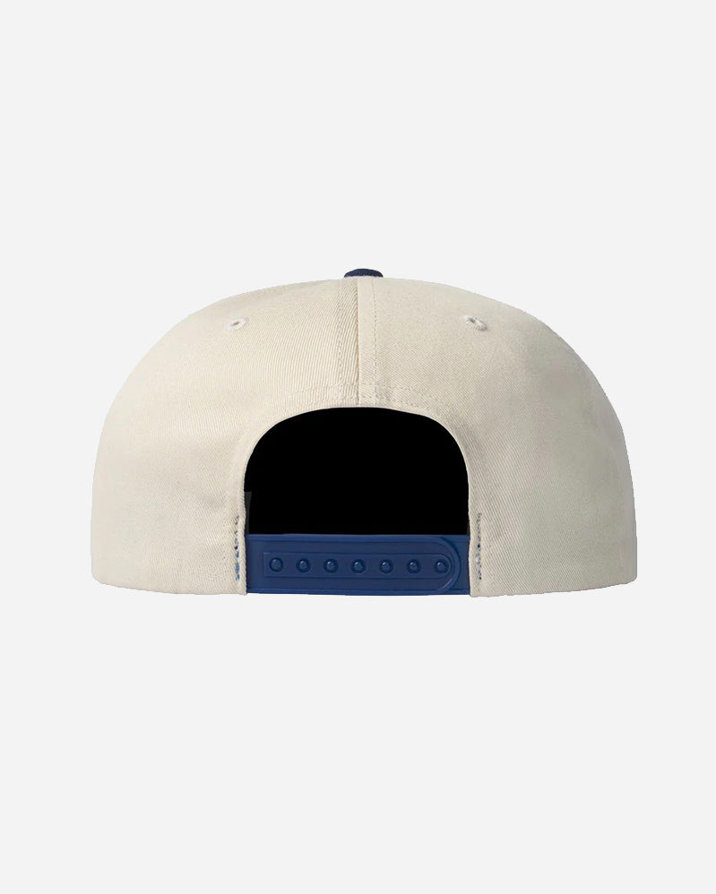 Tired Casquette - Two Tone Logo - Cream/Dark Blue