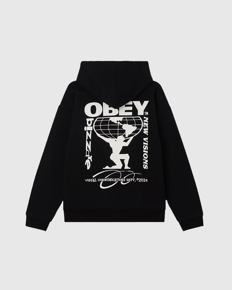 Obey Hoodie - Vision Extra Heavy - Black