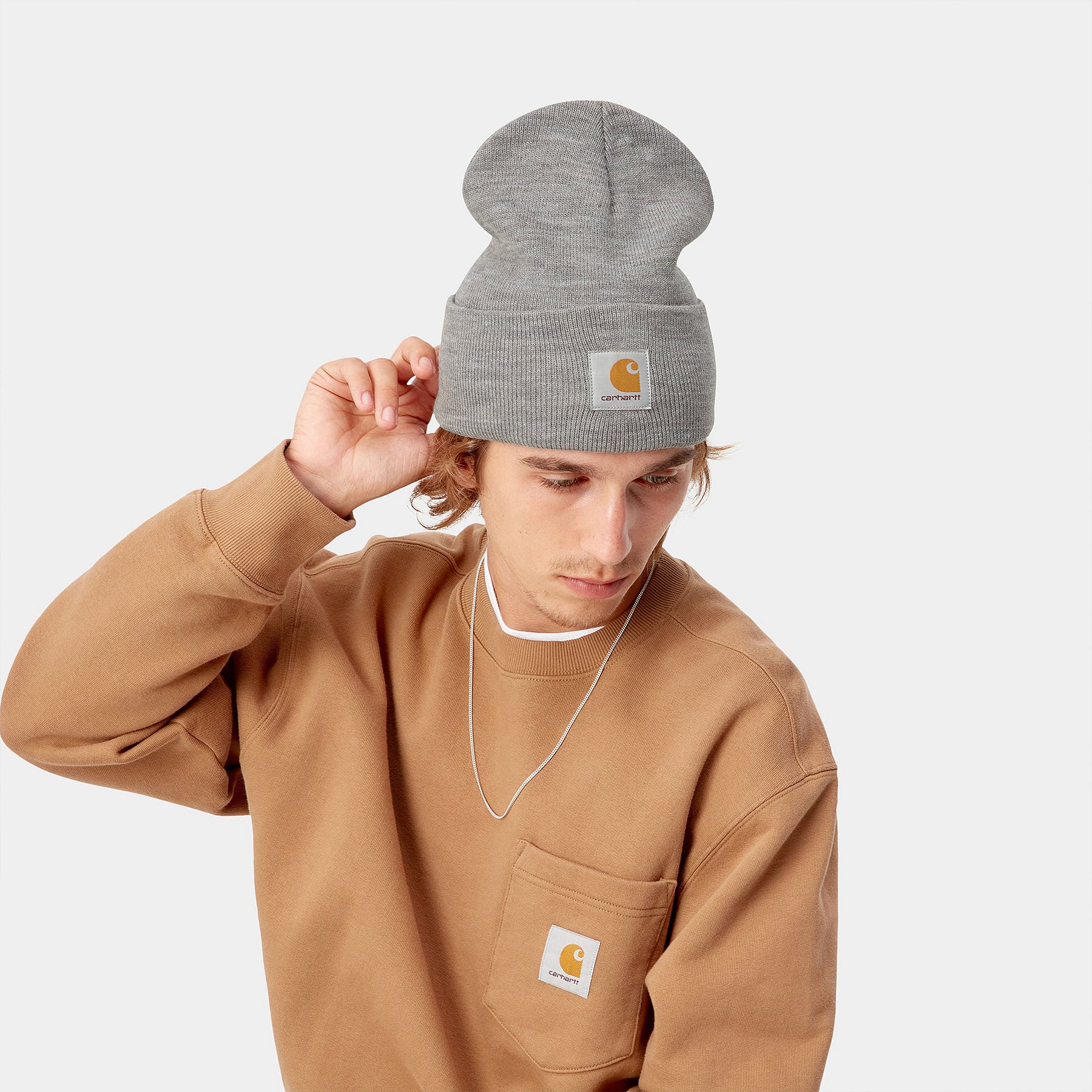 Carhartt Bonnet - Acrylic Watch Hat - Heather Grey