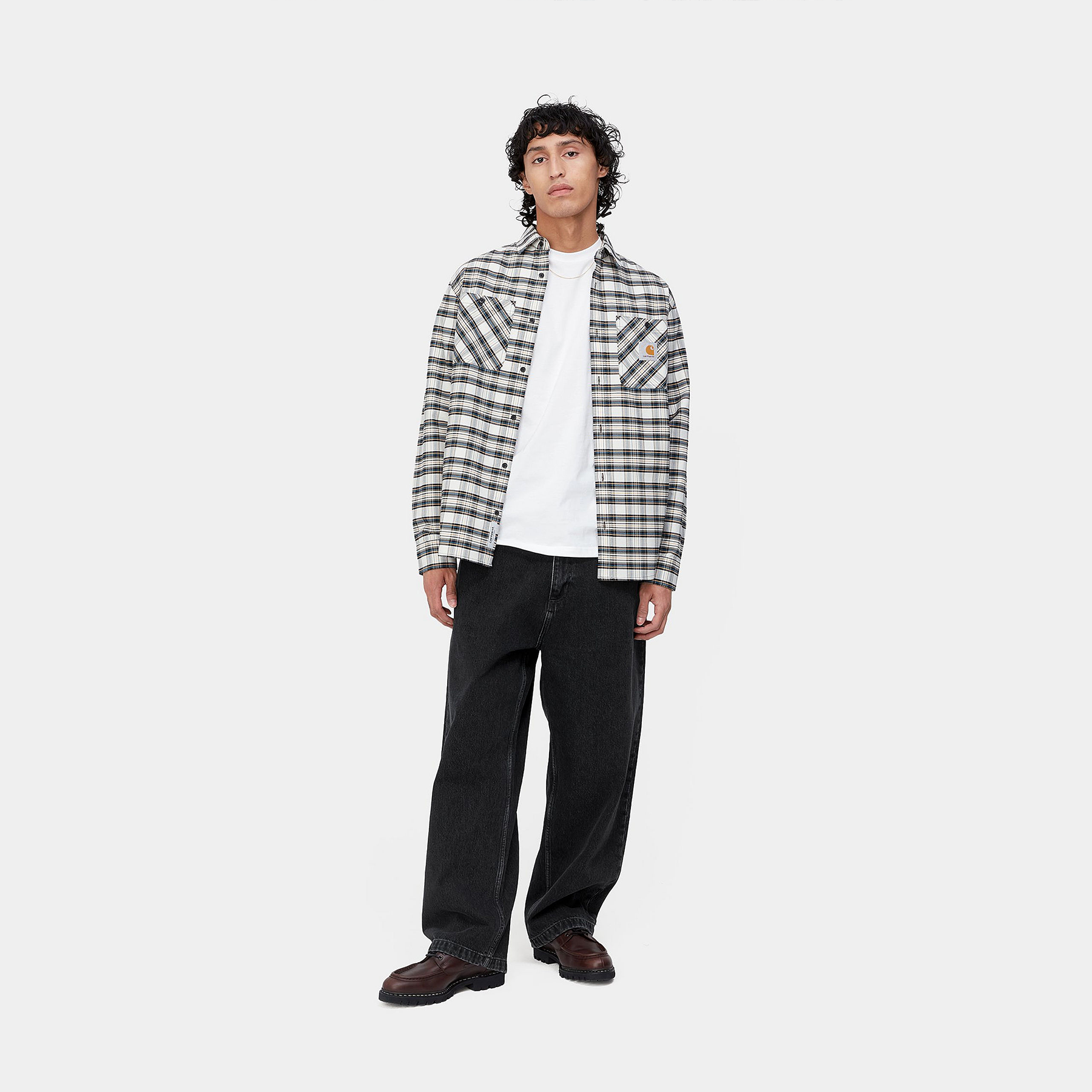 Carhartt WIP Brandon Pants - Black Stone Washed