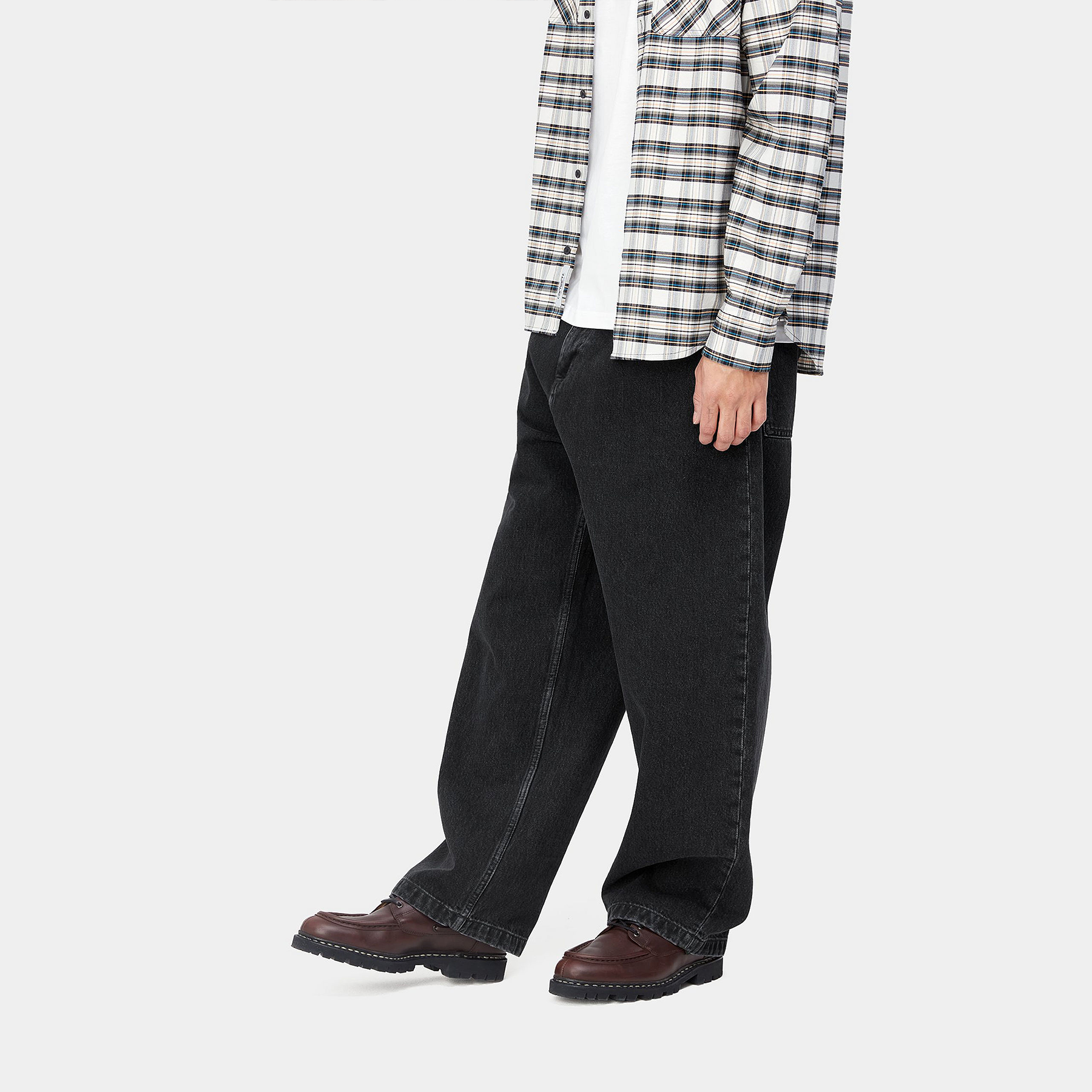 Carhartt WIP Brandon Pants - Black Stone Washed