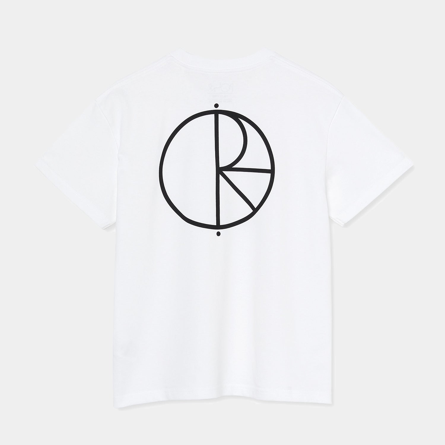 Tee-shirt pour enfant de la marque Polar, couleur blanc, Stroke logo, vue de dos