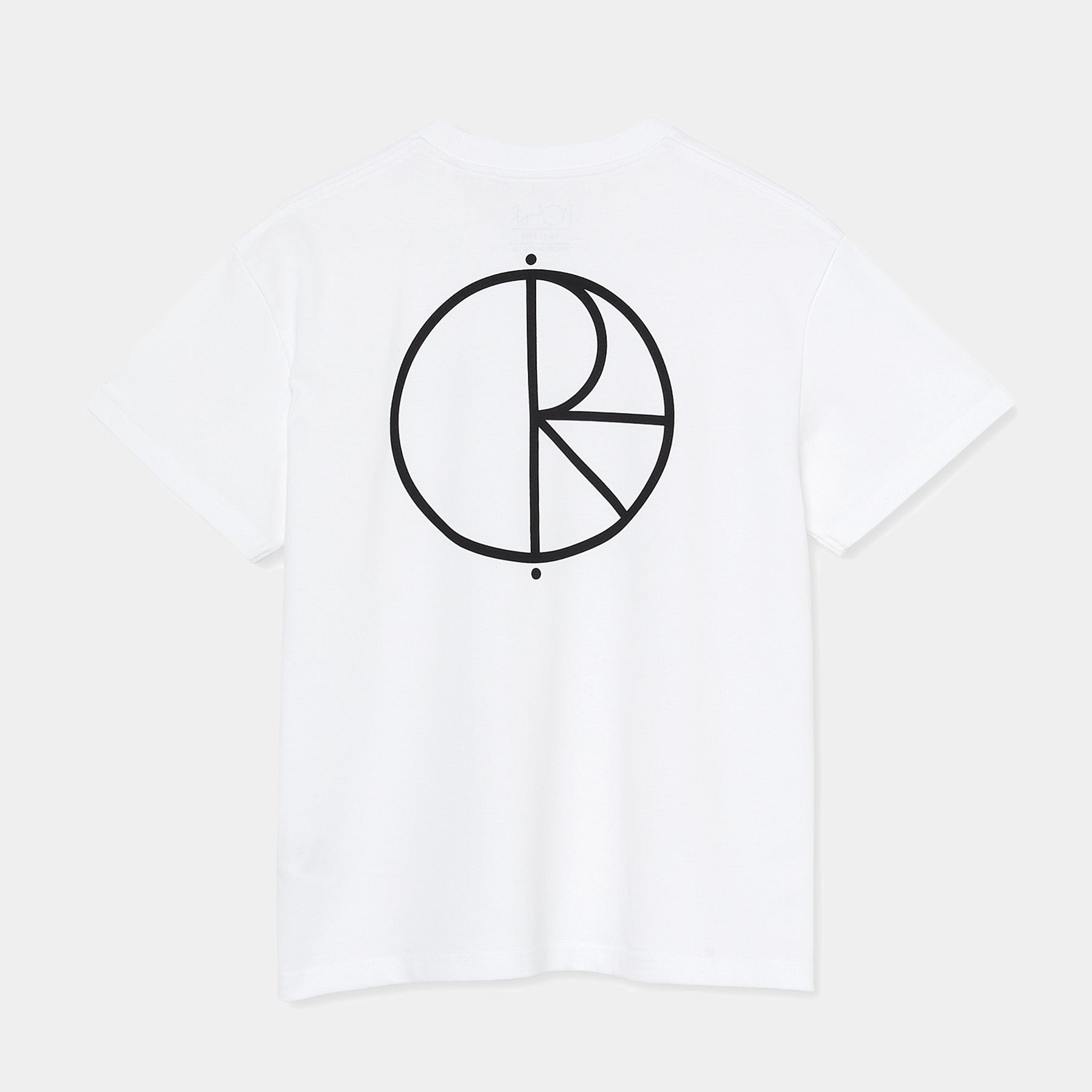 Tee-shirt pour enfant de la marque Polar, couleur blanc, Stroke logo, vue de dos