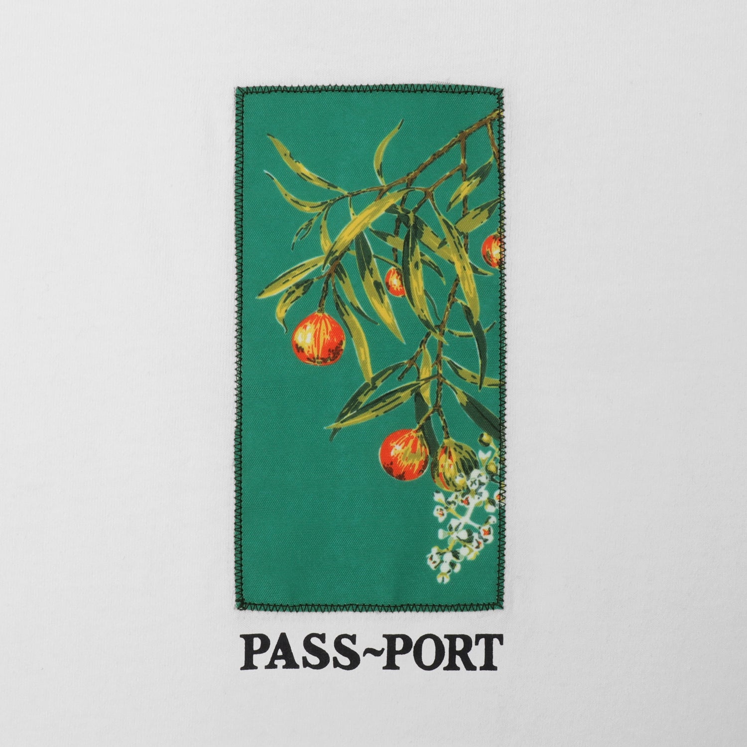 Pass-port Tee - Quandong - White