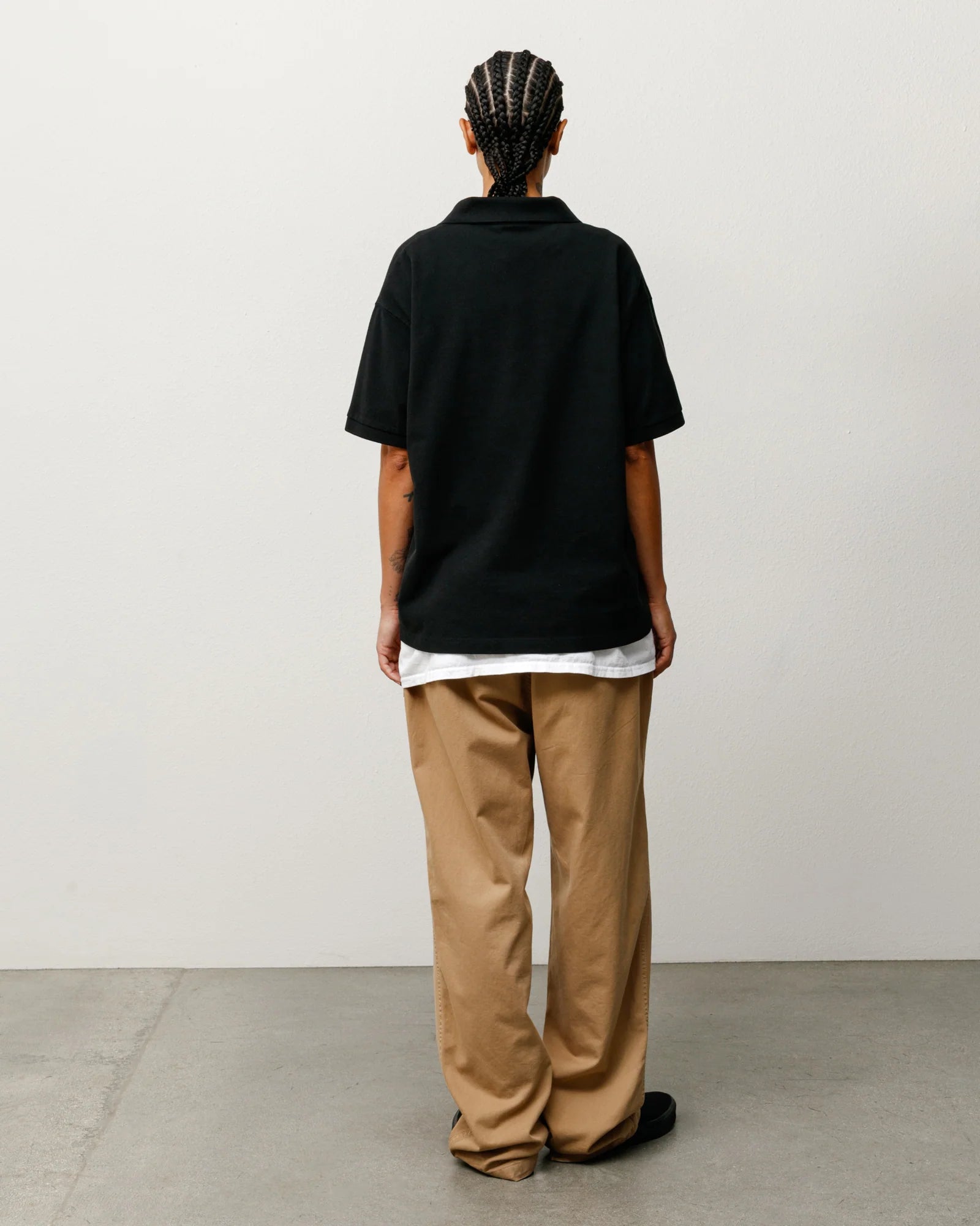 Stussy Polo - Classique Pique - Black