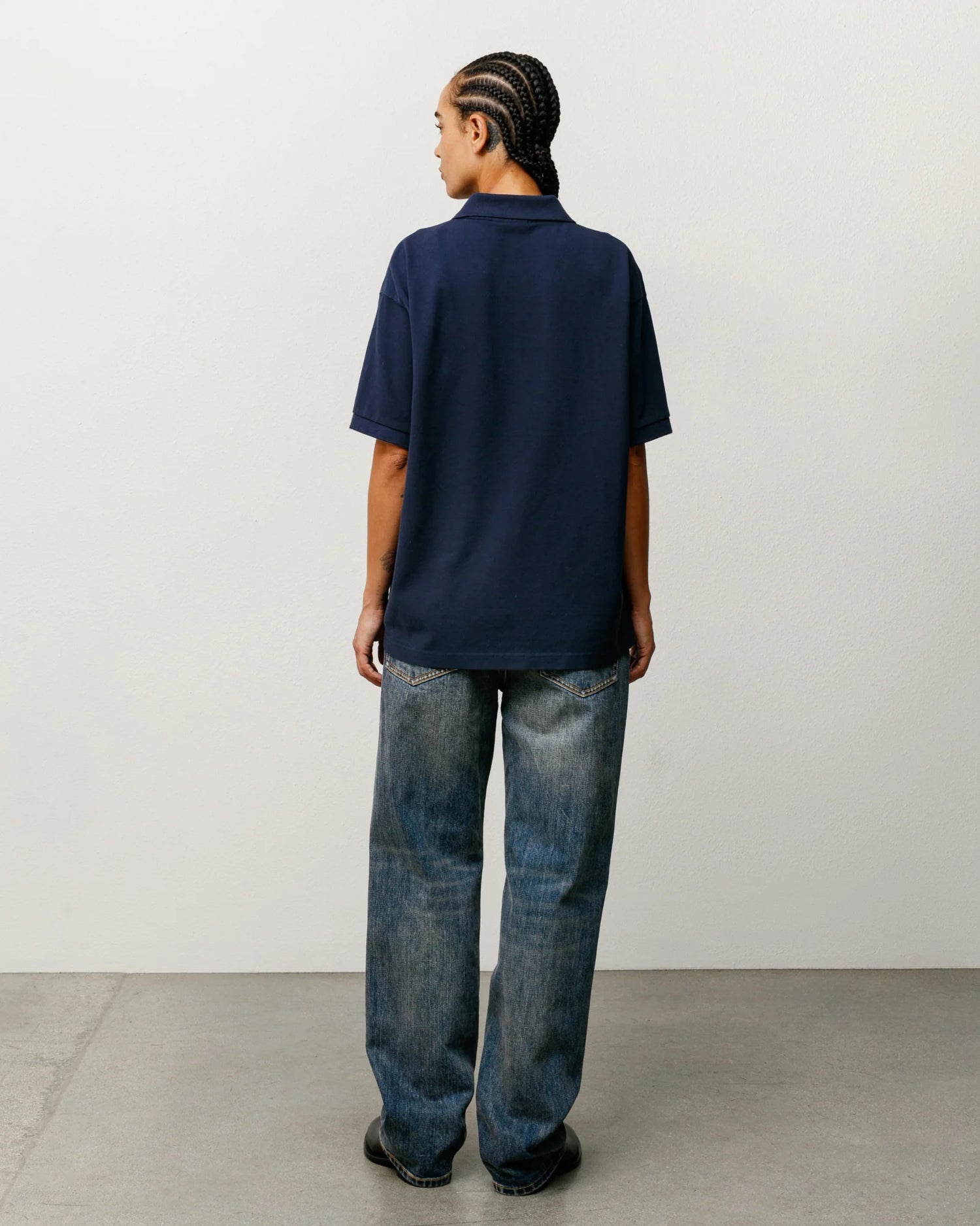 Stussy Polo - Classique Pique - Navy
