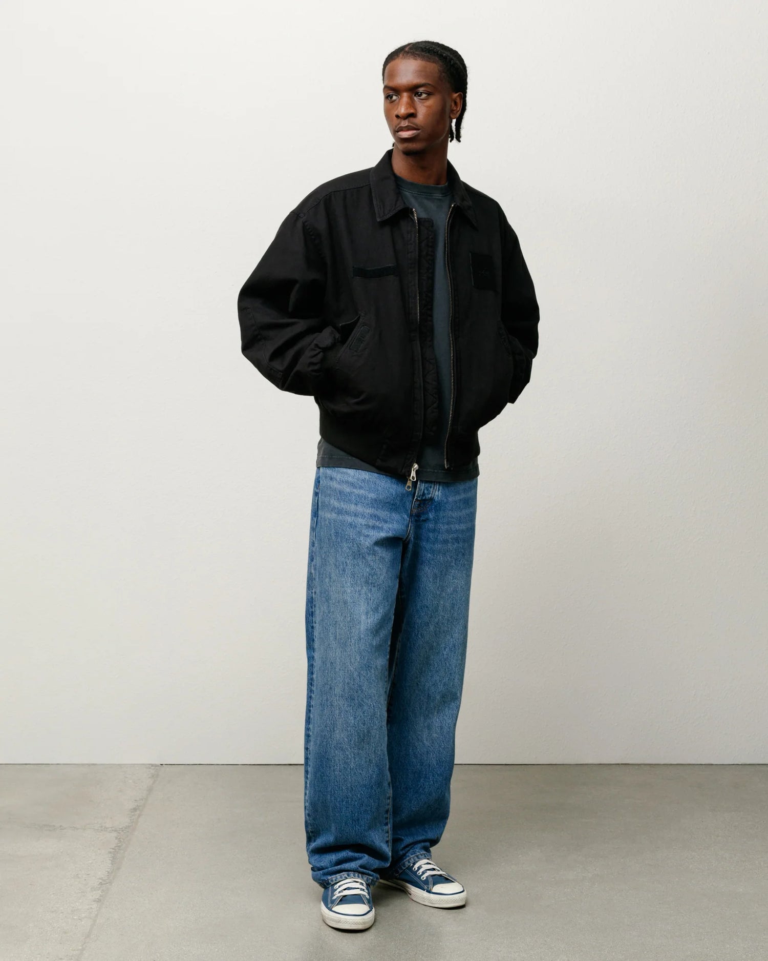 Stussy Jacket - Flight Bomber - Black