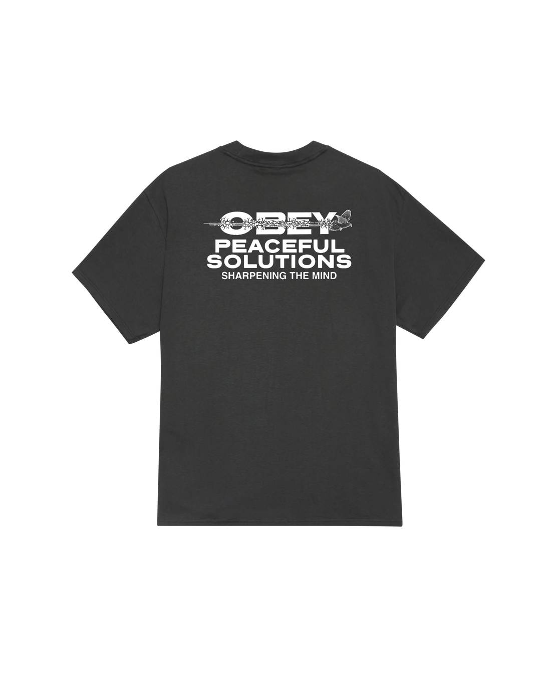 Obey Tee - Peaceful Solutions - Vintage Black