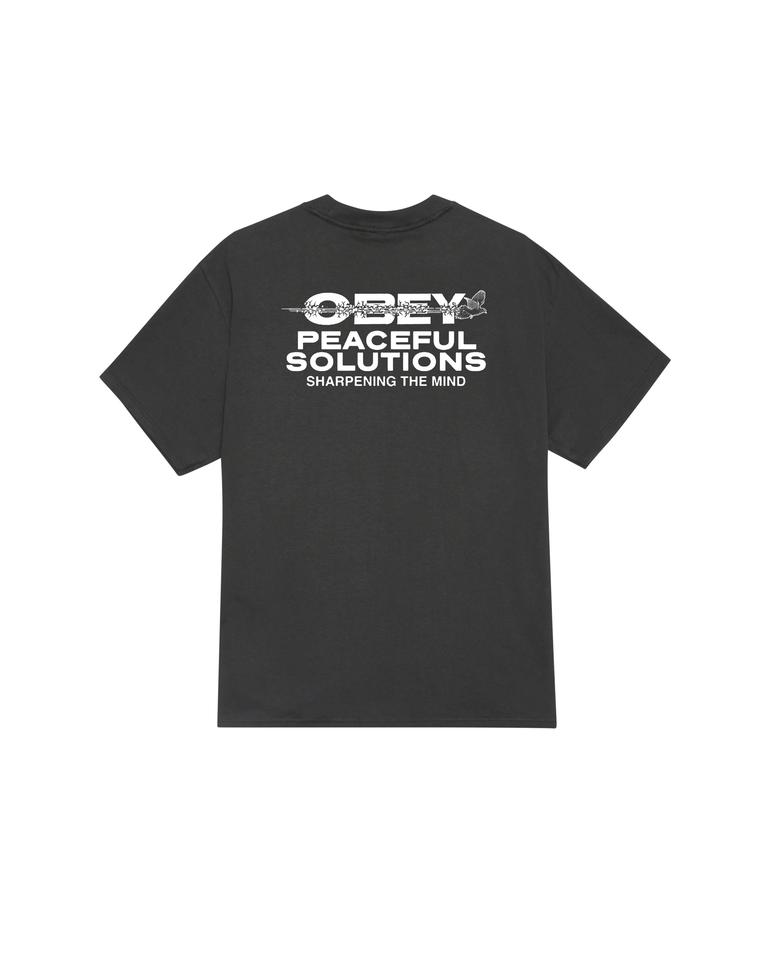 Obey Tee - Peaceful Solutions - Vintage Black