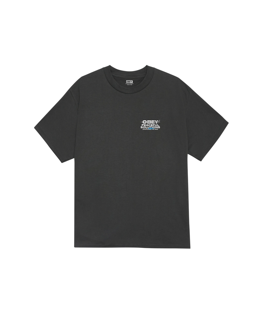 Obey Tee - Peaceful Solutions - Vintage Black