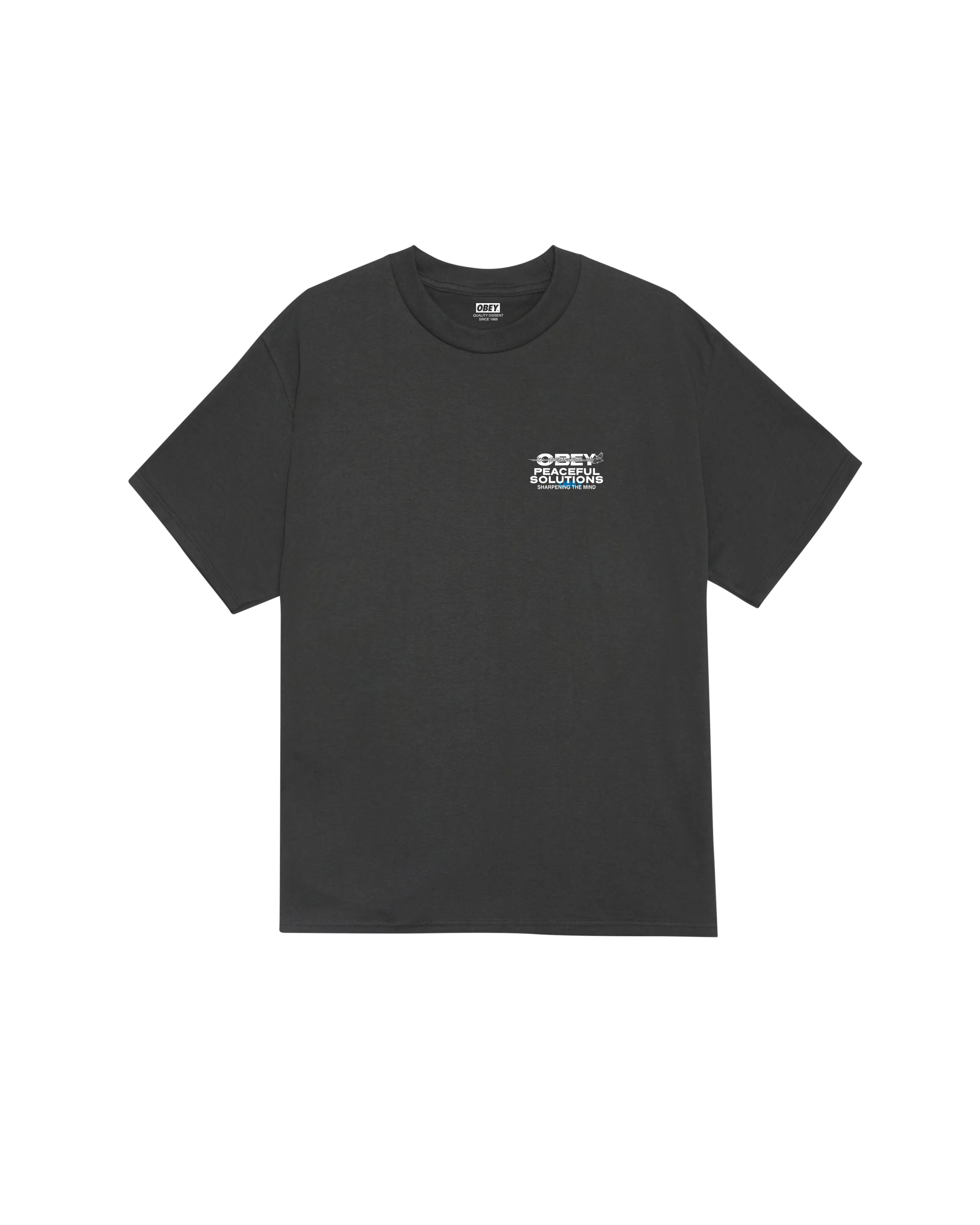 Obey Tee - Peaceful Solutions - Vintage Black
