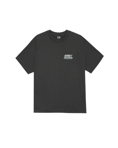 Obey Tee - Peaceful Solutions - Vintage Black
