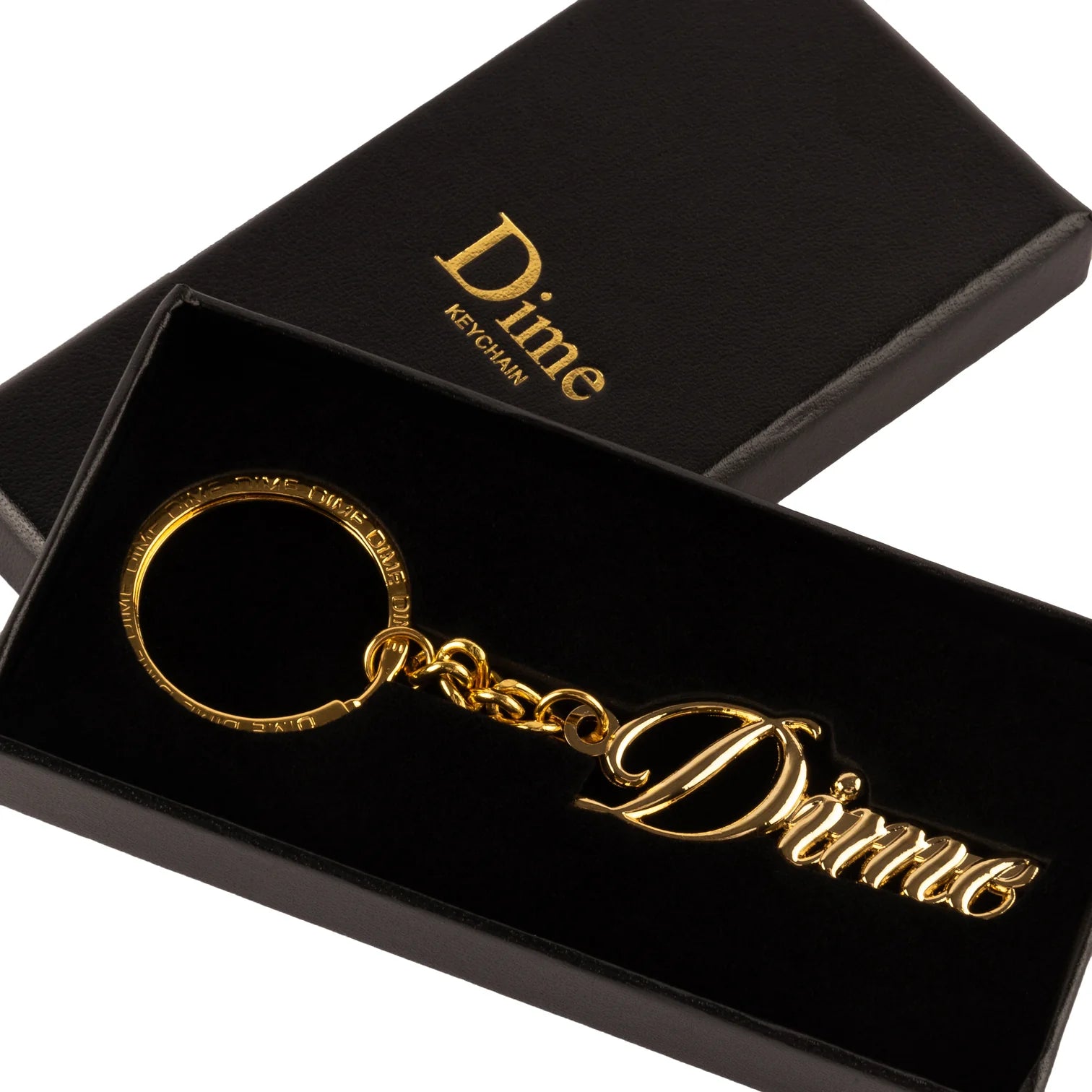 Dime Porte-Clés - Cursive - Gold