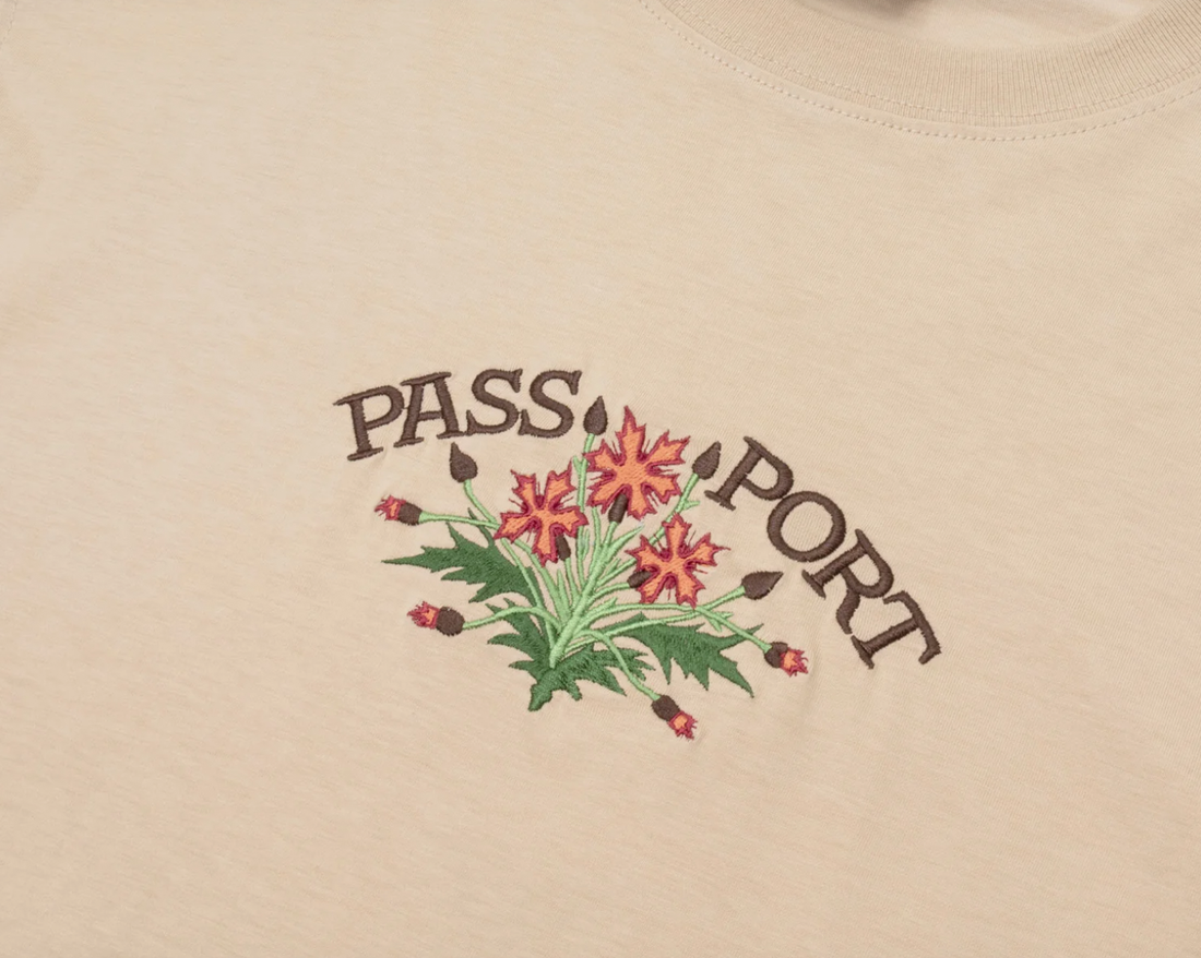 Pass-Port Tee - Organic Bloom - Sand