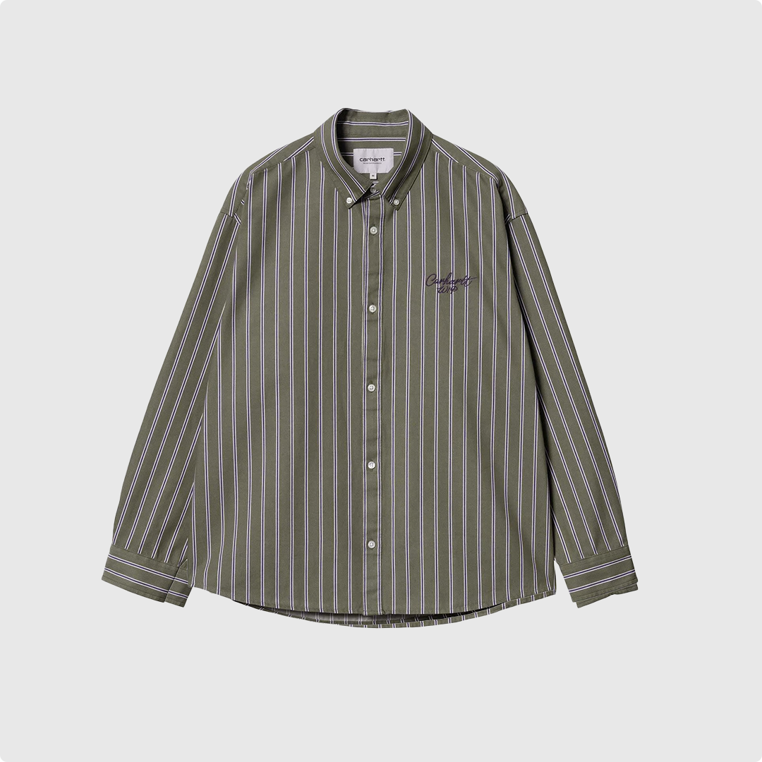 Carhartt Chemise - Signature Betz Stripe - Green