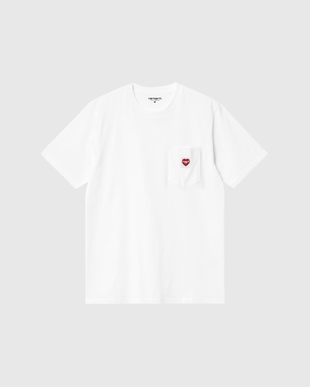 Carhartt WIP Tee - Pocket Heart - White / Red