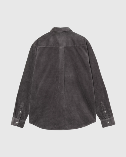 Carhartt WIP Chemise - L/S Madison Corduroy - Graphite/Graphite