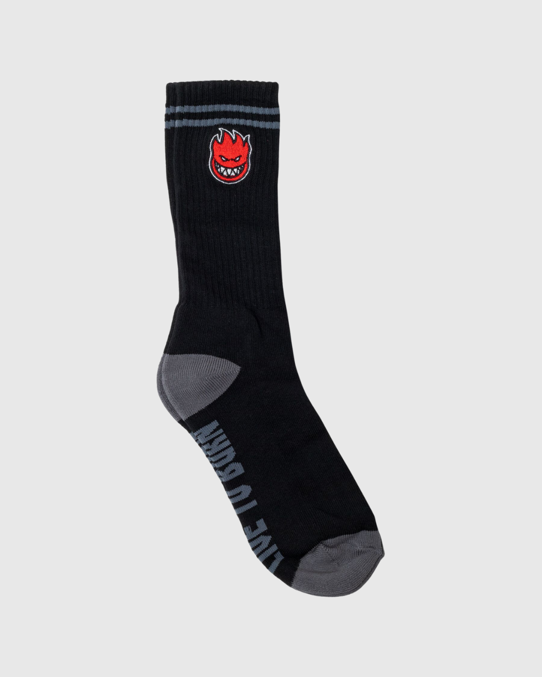 Spitfire Chaussettes - Big Head Fill Red - Black/Charcoal/Red