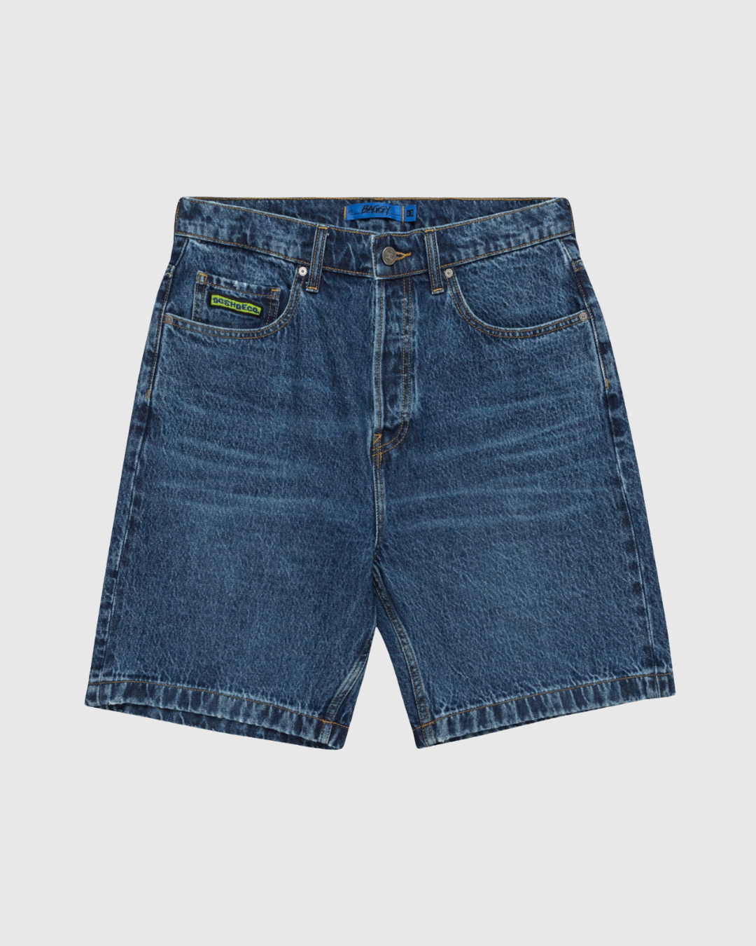 DC Short - Worker Baggy Denim - Blue Rinsed