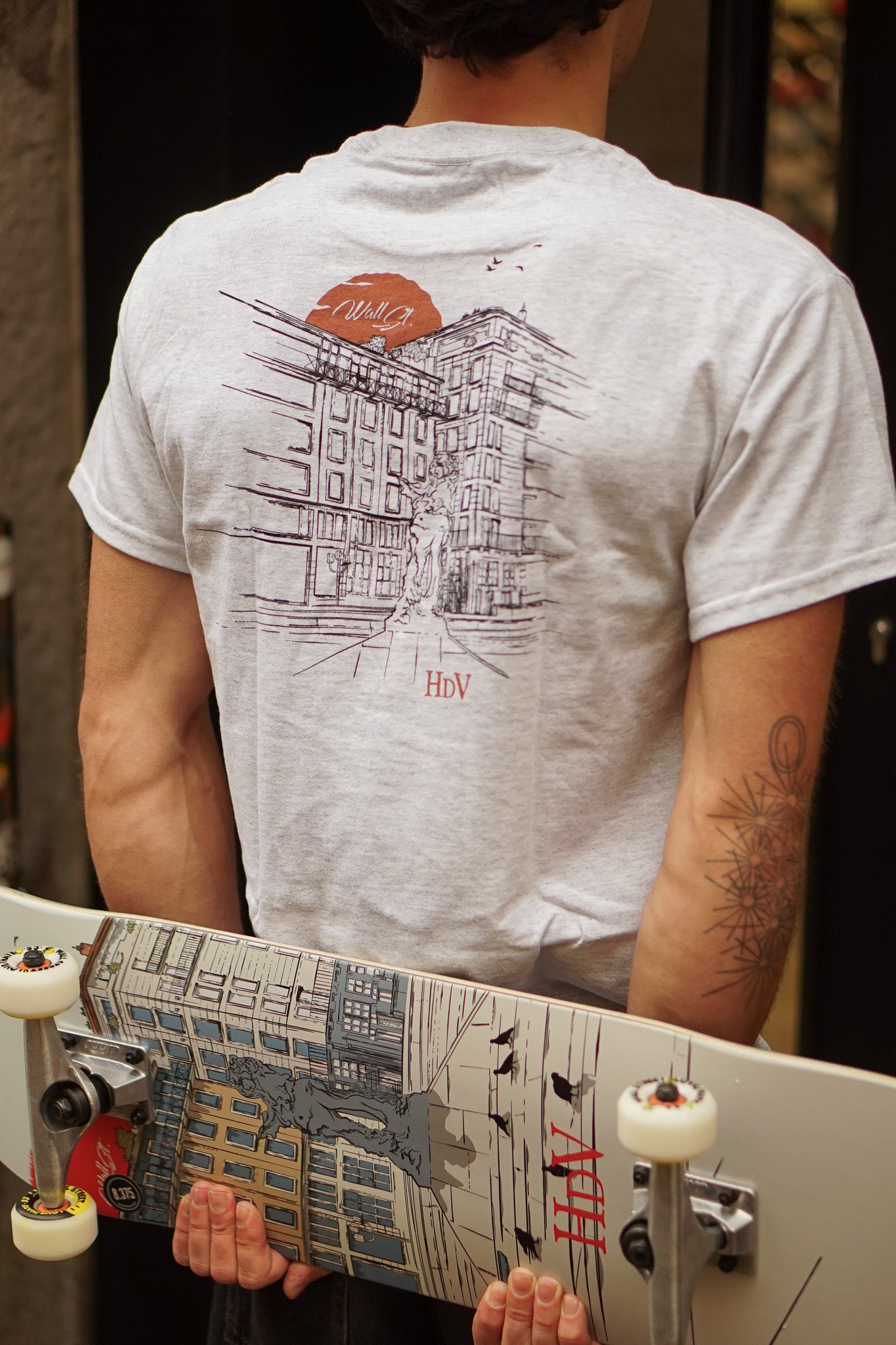 Wallstreet Tee - HDV - Ash Grey