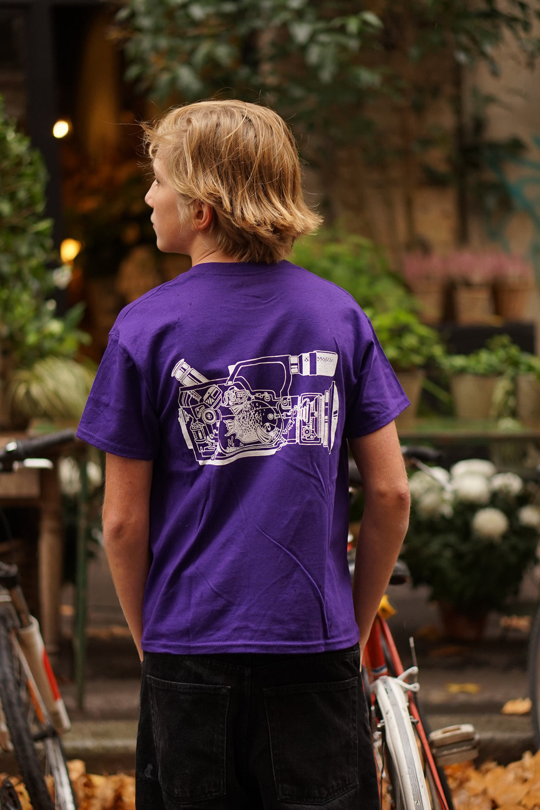 Wallstreet Tee Kids - Fish Eye - Purple