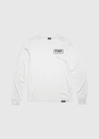 Etnies - ETNIES QUALITY CONTROL LS TEE WHITE BLACK