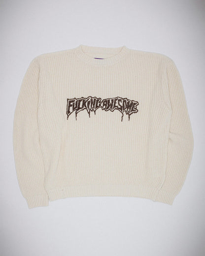 Fucking Awesome Sweater - Drip - Cream