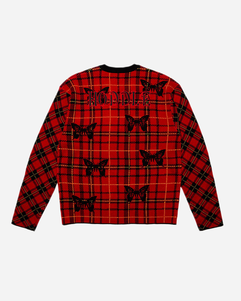 Hoddle - Pull - Butterfly Plaid - Red/Black