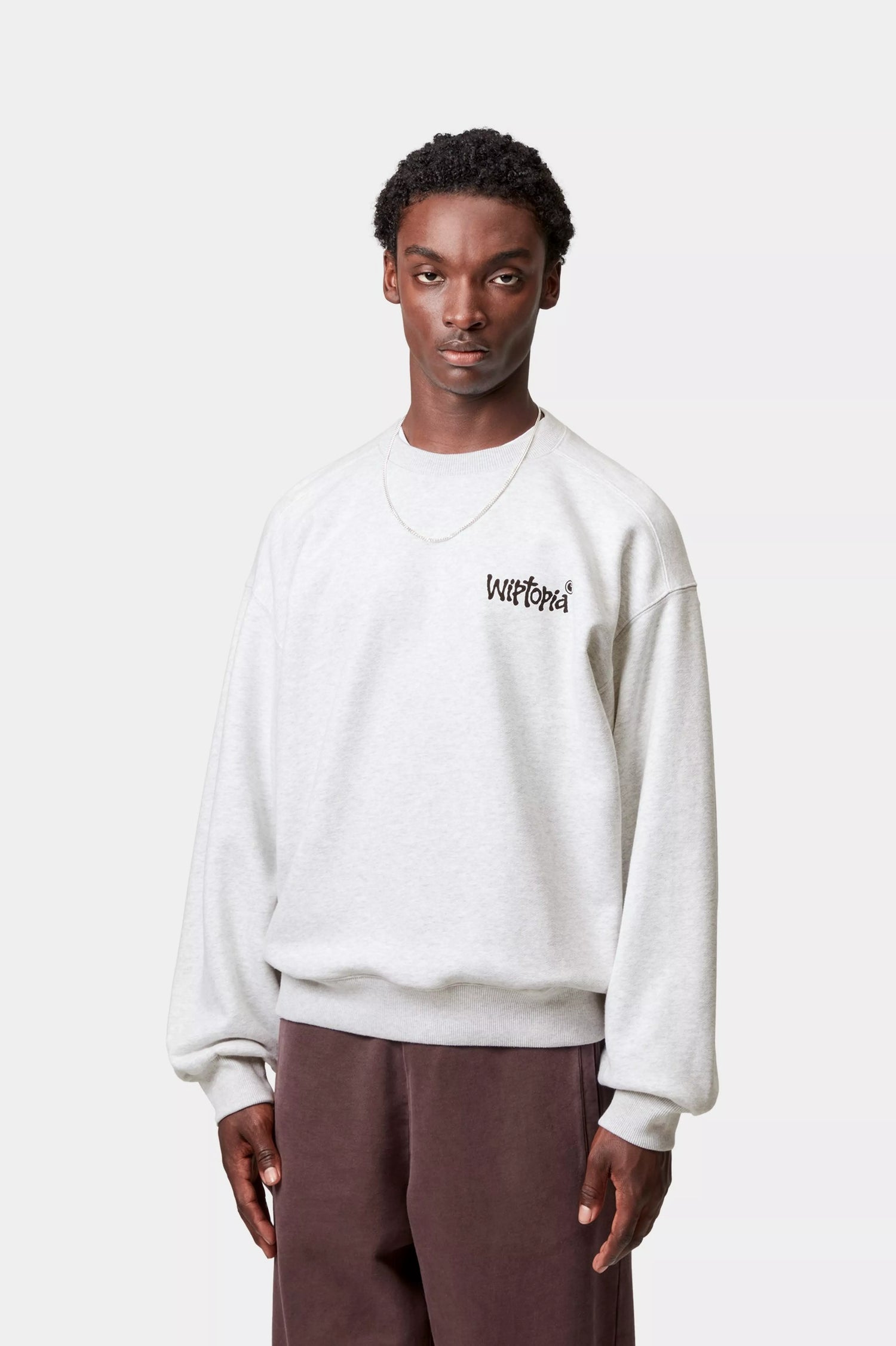 Carhartt WIP Crew - Wiptopia - Ash Heather