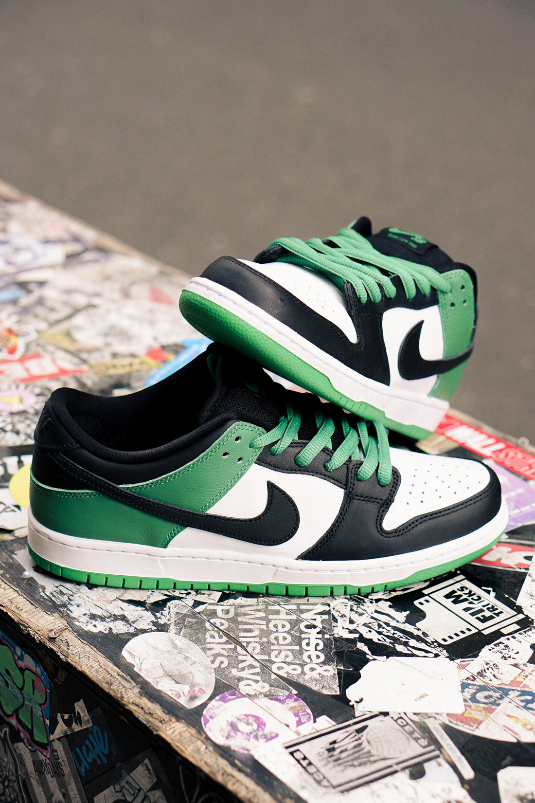 Nike SB - Dunk Low Pro - Classic Green Black White