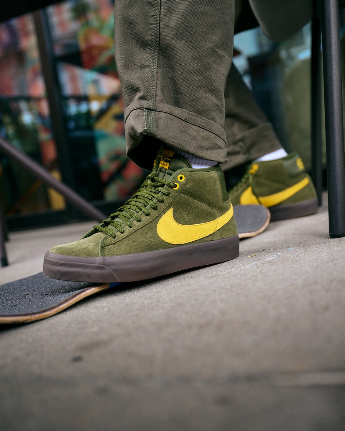 Nike SB - Blazer Mid - Anthi-Hero - Rough Green/Amarillo