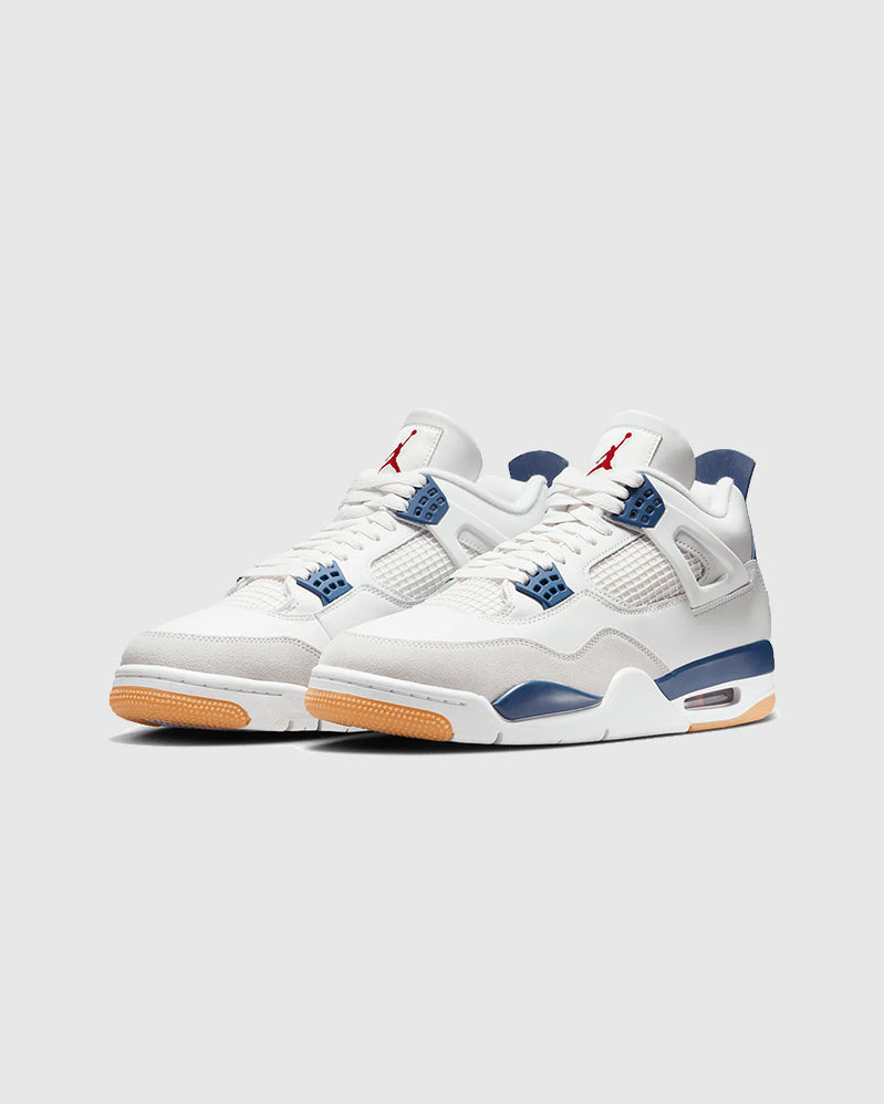 Nike SB X Air Jordan 4 - Summit White/Navy/Neutral Grey