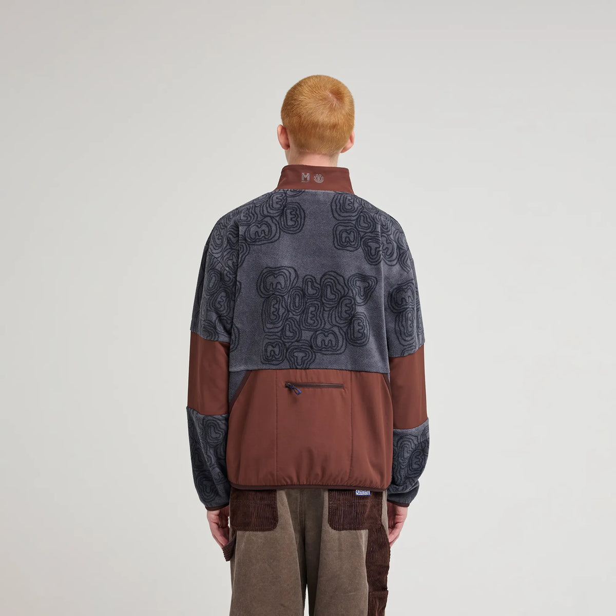 Element x Millet - Jacket Fleece - Blue/Brown