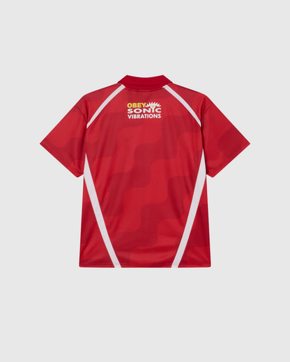 Obey Jersey - Soccer Jersey - Red Multi