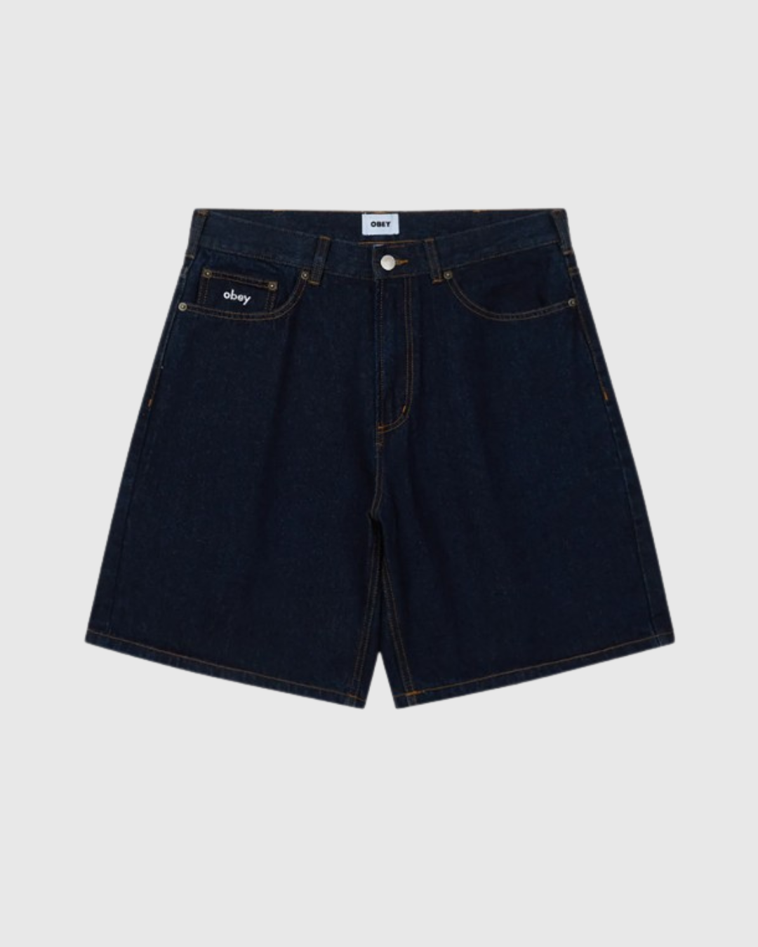Obey Short - Bigwig Baggy Denim - Rinse Indigo
