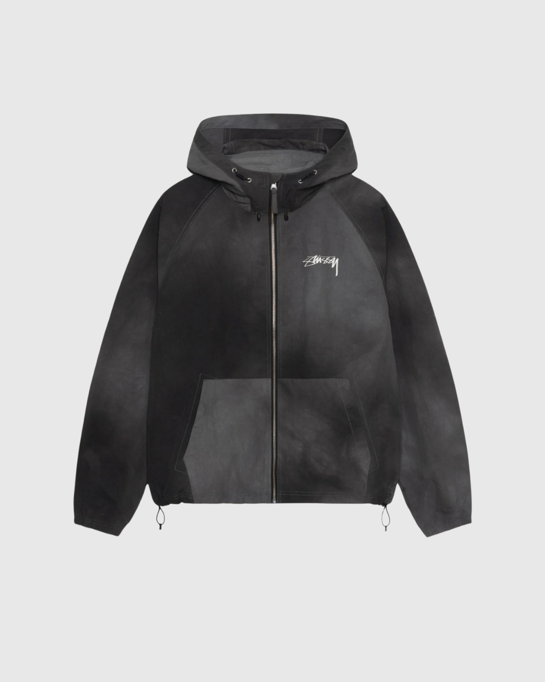 Stussy Jacket - Beach Shell Wave Dye - Black