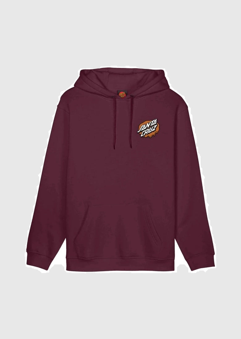 Santa Cruz Hood - Screaming Hand Chest - Dark Cherry