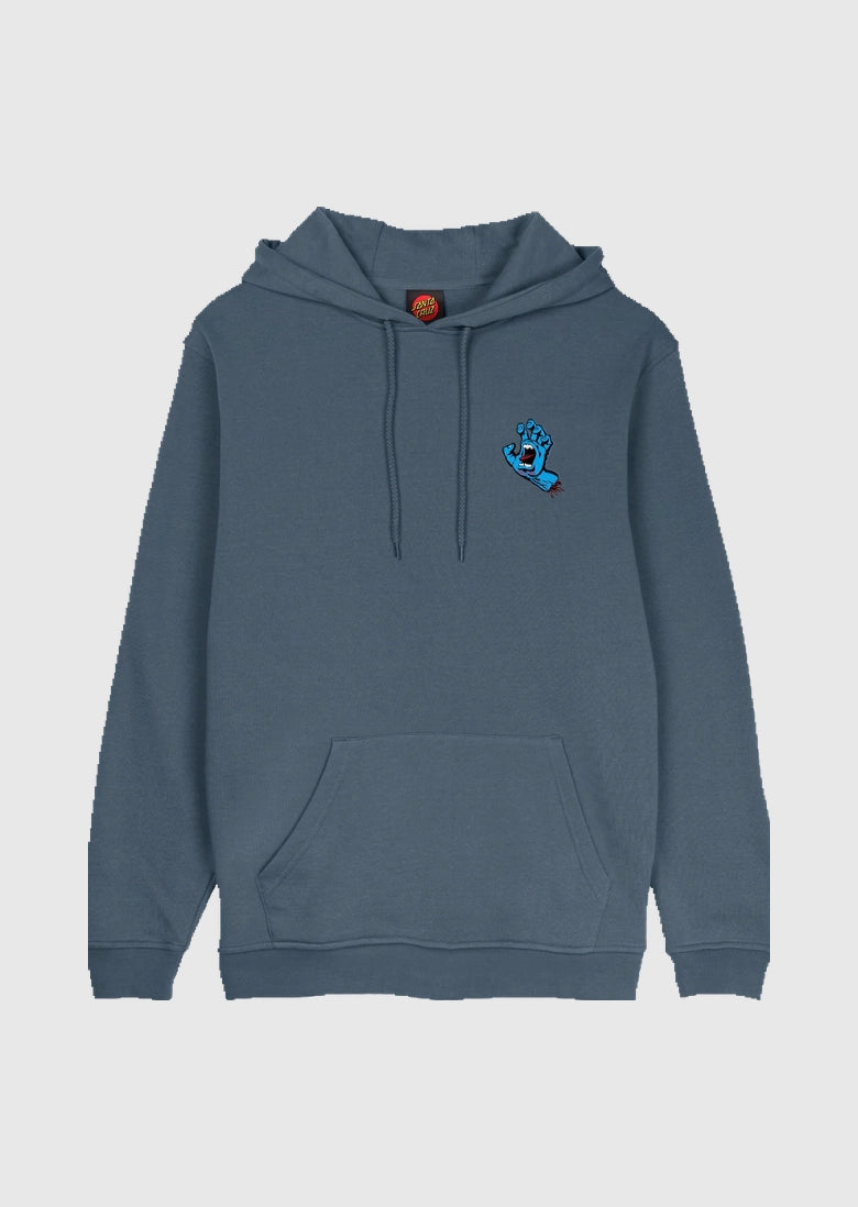 Santa Cruz Hood - Screaming Hand Chest - Storm Grey
