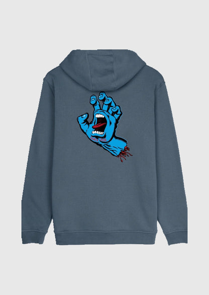 Santa Cruz Hood - Screaming Hand Chest - Storm Grey