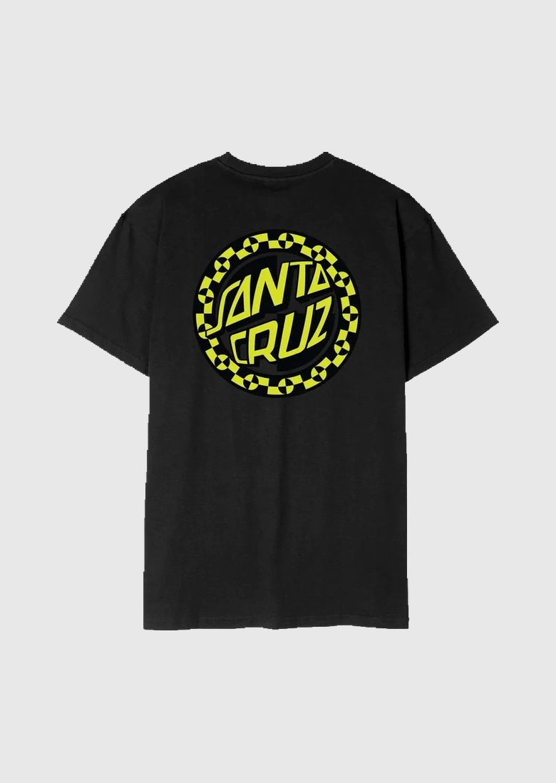 Santa Cruz T-Shirt - Crash Dot Chest - Black