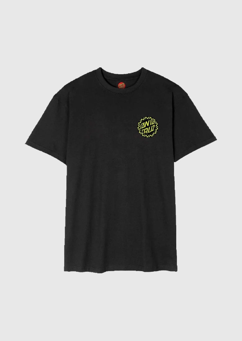 Santa Cruz T-Shirt - Crash Dot Chest - Black