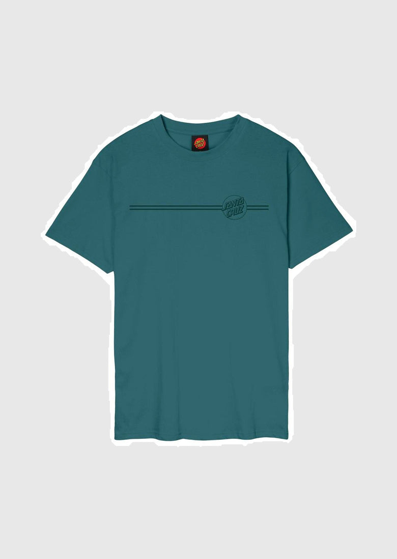 Santa Cruz T-Shirt - Opus Dot Stripe - Cosmic Teal