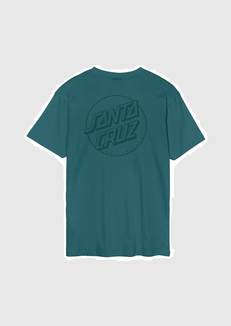 Santa Cruz T-Shirt - Opus Dot Stripe - Cosmic Teal