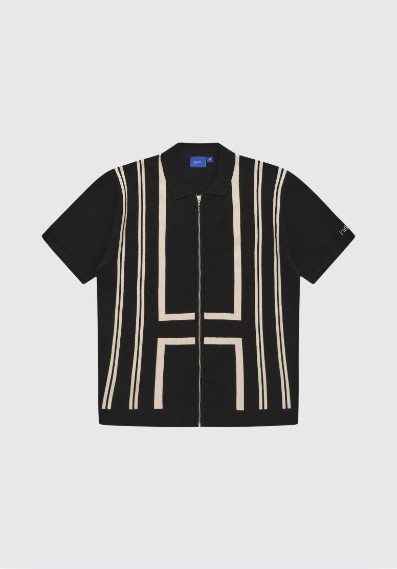 Helas Polo - Aldo Full Zip - Black